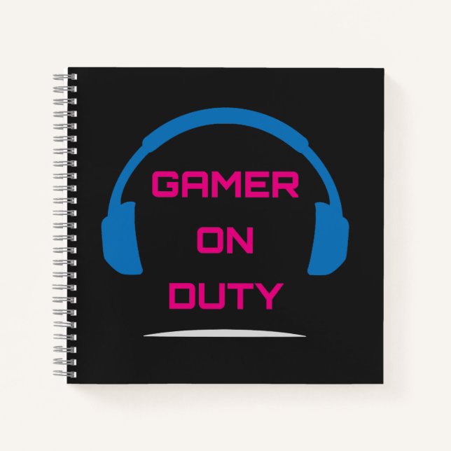 Carnet Gamer On Duty Video Game (Devant)