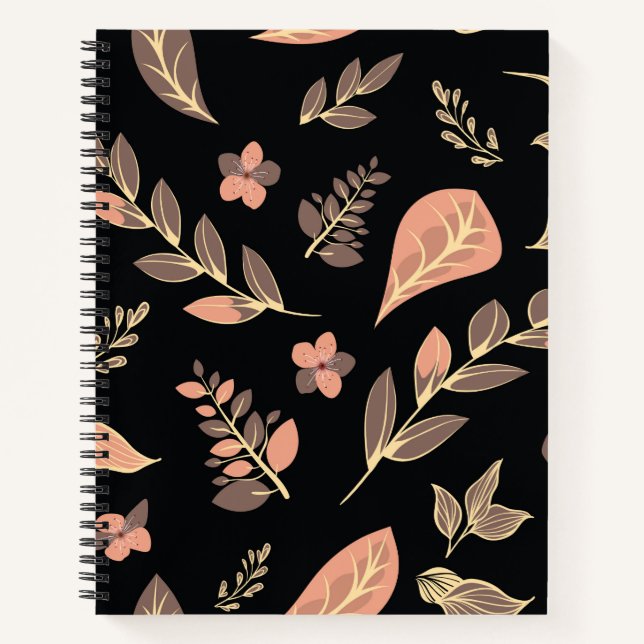 Carnet Gamme de motifs de fleurs (Devant)