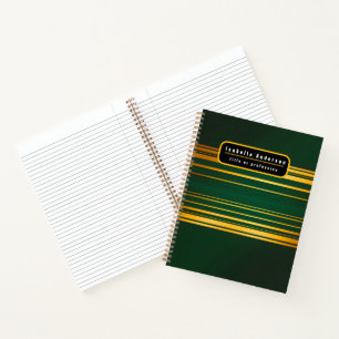 Carnet Gamme de Texture Verte Luxe Linen