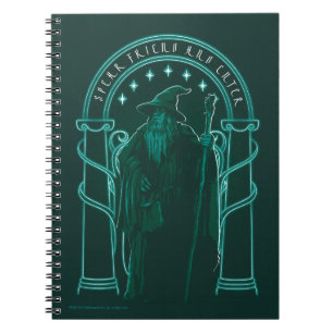 Carnet GANDALF™ "Parle Ami Et Entre" Portes de Durin