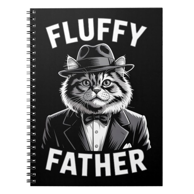Carnet Gangster Chat Fluffy Père (Devant)