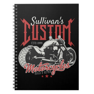 Carnet Garage de moto personnalisé Big Bad Bike Biker