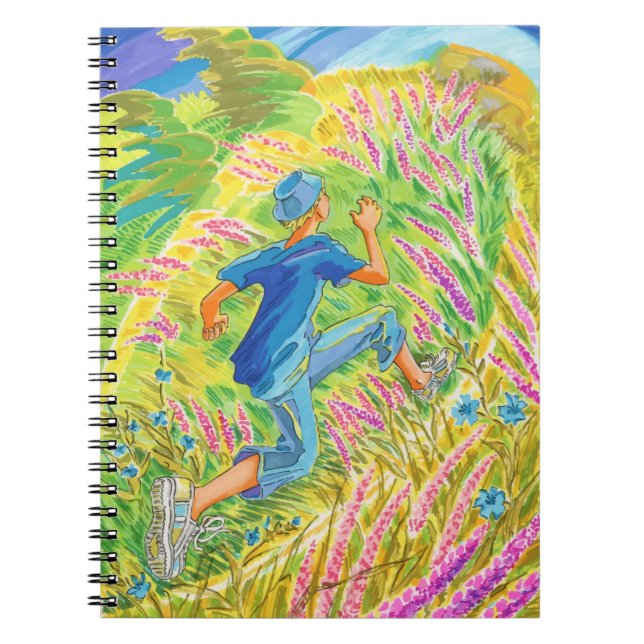 Carnet Garçon dans le champ de lavande (Devant)