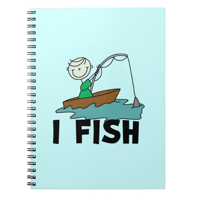 Carnet Garçon je pêche (Devant)