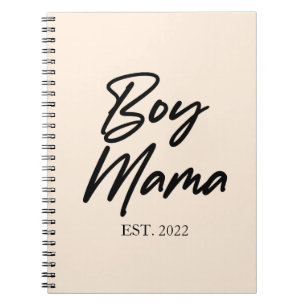 Carnet Garçon Mama Custom Est. Année Mini maman maman mam
