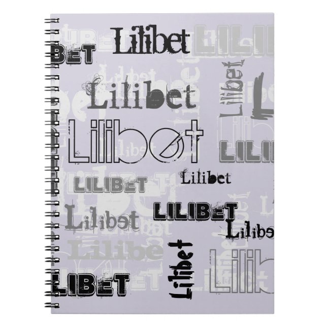 Carnet Garçon ou fille Nom tendance Cadeaux Accessoires P (Devant)