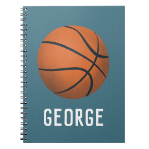 Carnet Garçons joli et moderne Blue Basketball école pour