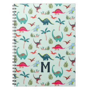 Carnet Garçons mignons dinosaures imprimé partout