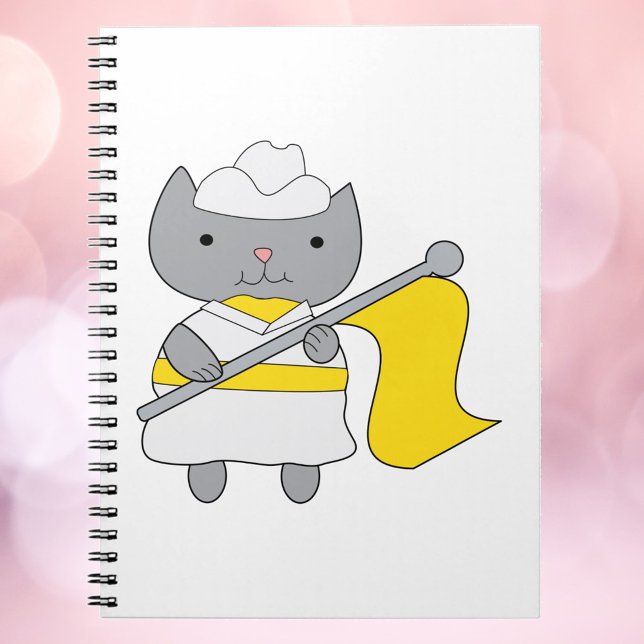 Carnet Garde couleur gris chat jaune blanc (Créateur téléchargé)
