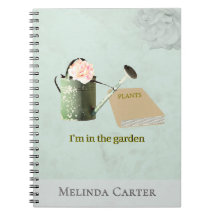 Garden Lover's Rustic Elegant Custom Notebook