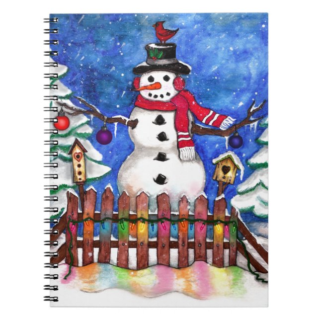 Carnet Garden Snowman (Devant)