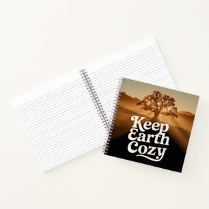 Carnet Garder la Terre Confortable Arbre Vie Vintage Espr