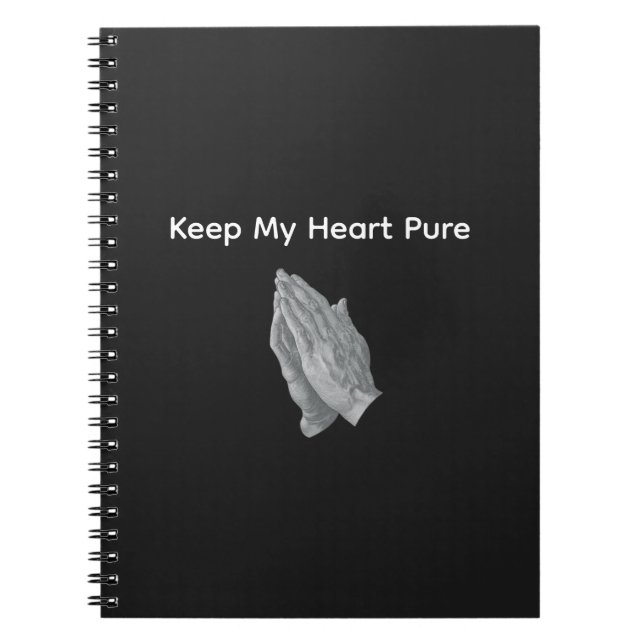 Carnet Garder mon cœur pur (Devant)