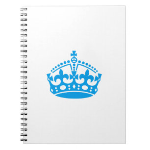 Carnet Gardez calme couronne bleue