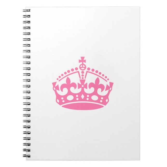 Carnet Gardez calme couronne rose de victoire (Devant)