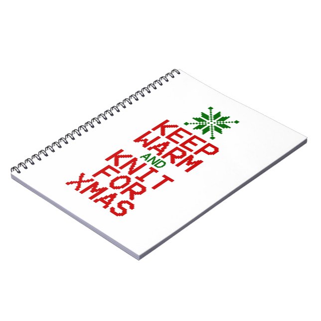 Carnet Gardez chaud et tricot pour Noël (Côté gauche)