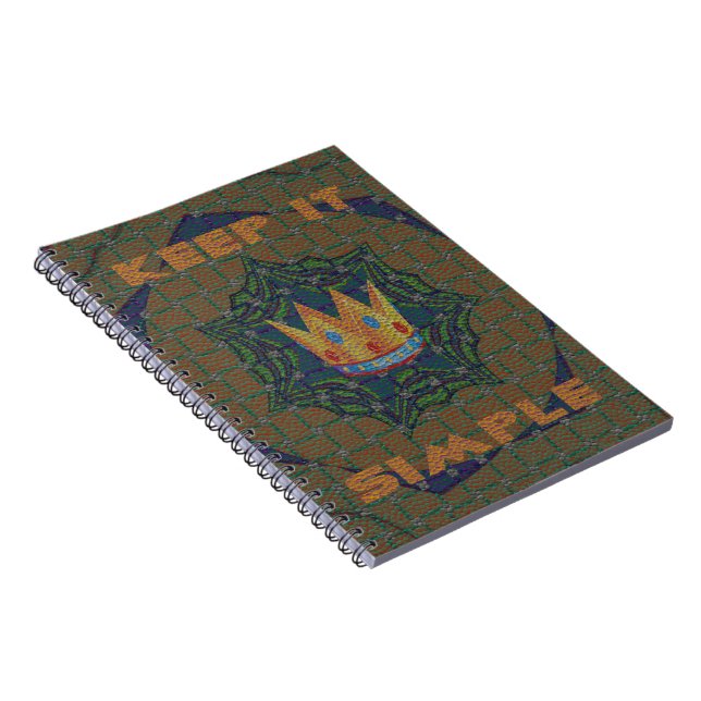 Carnet Gardez la simplicité : le design Motif de la Clart (Côté Droit)