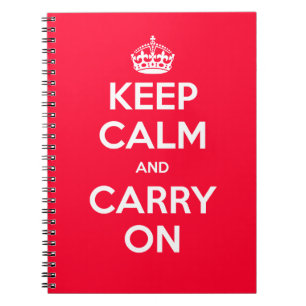 Carnet Gardez le calme et continuez