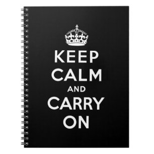 Carnet gardez le calme et continuez l'original