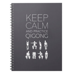 Carnet Gardez le calme et la pratique Qigong