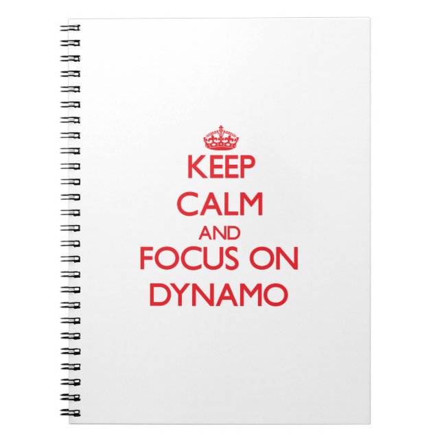 Carnet Gardez le calme et le foyer sur la dynamo (Devant)
