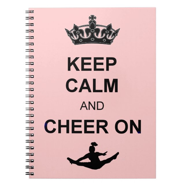 Carnet Gardez le calme et l'encouragez dessus (Devant)