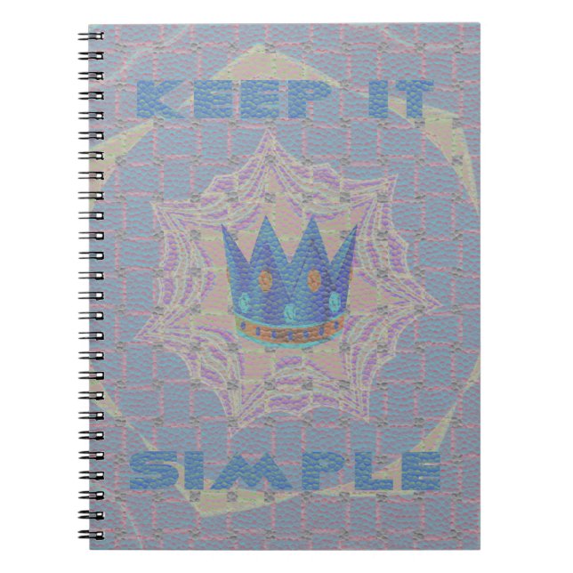 Carnet Gardez-le simple : Pastel Royal Clarity Motif Art (Devant)
