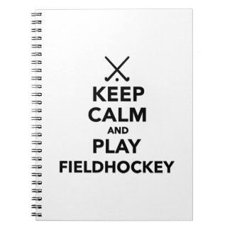 Carnet Gardez l'hockey de champ de calme et de jeu