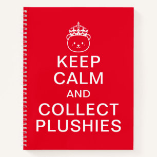 Carnet Gardez votre calme et collectionnez des peluches