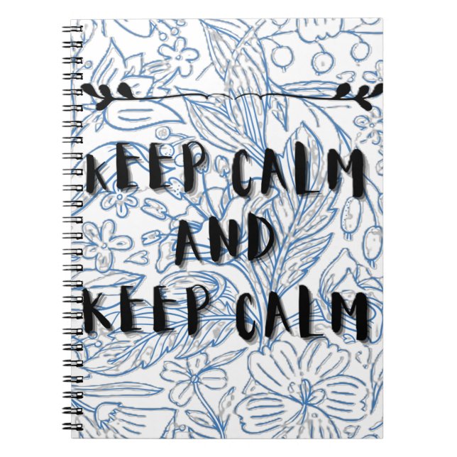 Carnet Gardez votre calme et restez calme (Devant)
