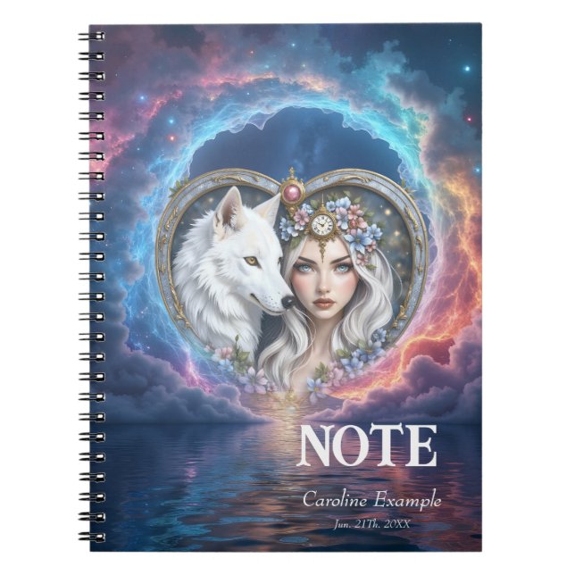 Carnet Gardien au clair de lune du Cœur Éternel. (Devant)
