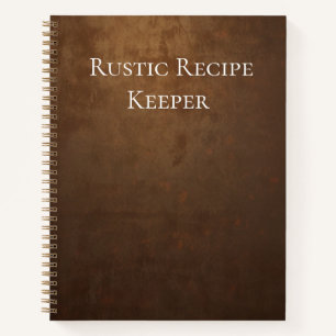Carnet Gardien de recettes rustique