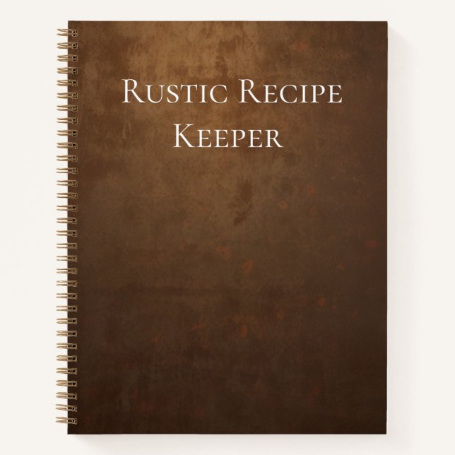 Carnet Gardien de recettes rustique (Devant)