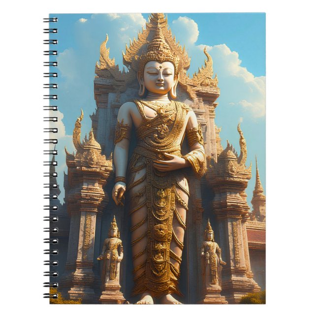 Carnet Gardien du temple thaï doré (Devant)