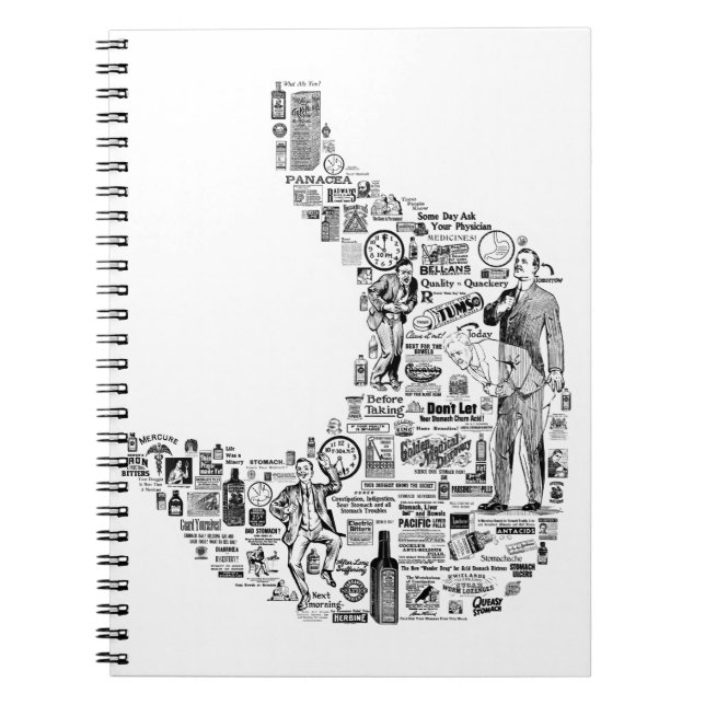 Carnet Gastroentérologie vintage - cadeau gastroentérolog (Devant)