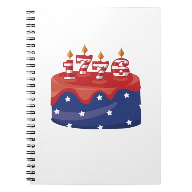 Carnet Gâteau d'anniversaire 1776 (Devant)