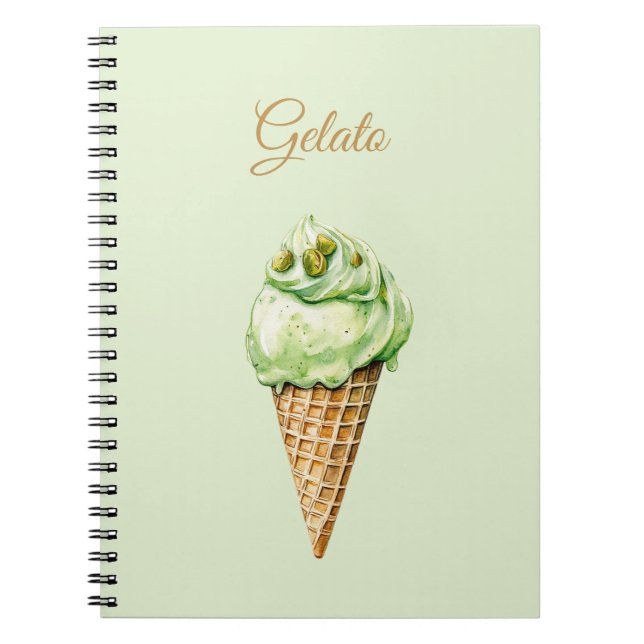 Carnet Gâteau d'anniversaire Glace à la Menthe  (Devant)