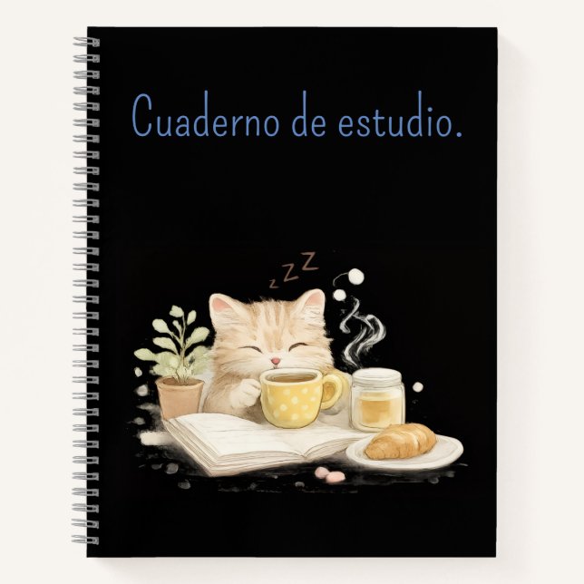 Carnet gato estudio (Devant)