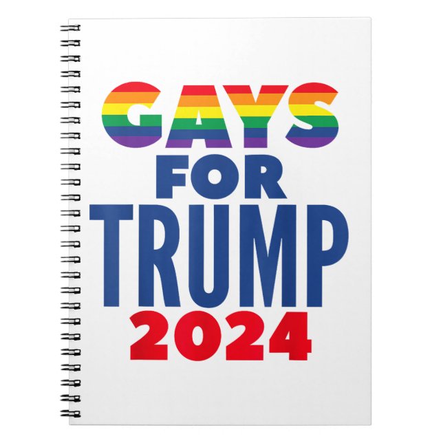 Carnet Gays Pour L'Élection De Trump En 2024 (Devant)