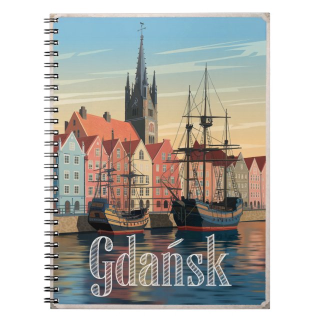 Carnet Gdansk Pologne vintage (Devant)