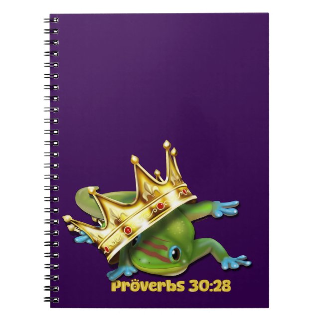 Carnet Gecko avec couronne—Proverbes  (Devant)