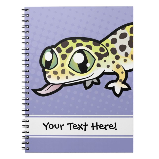 Carnet Gecko de léopard de bande dessinée (Devant)