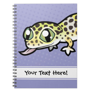 Carnet Gecko léopard de dessin animé