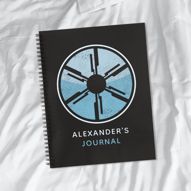 Carnet Geek Sci Fi dénudé Futuristic Space Blue Ombre (Créateur téléchargé)