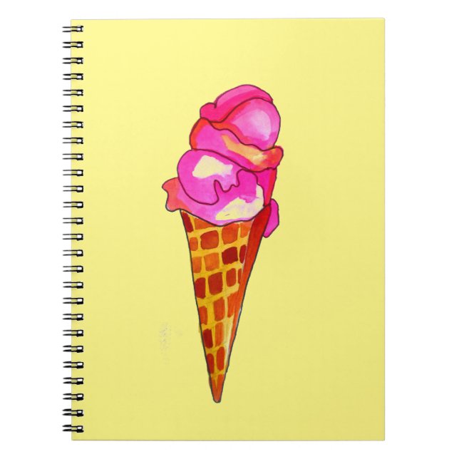 Carnet gelée de crème glacée art alimentaire mignon (Devant)