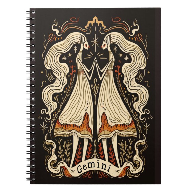 Carnet Gemini Celestial Zodiac Art (Devant)