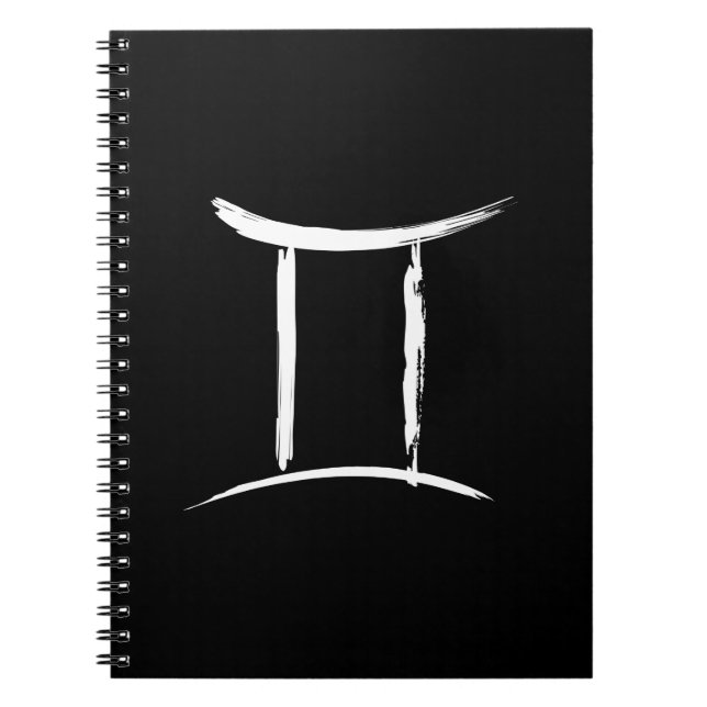 Carnet GEMINI SIGNE Zodiaque Twins Astrologie de printemp (Devant)