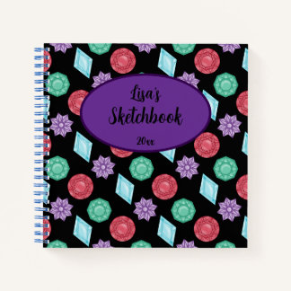 Carnet Gems and Jewels Sketchbook