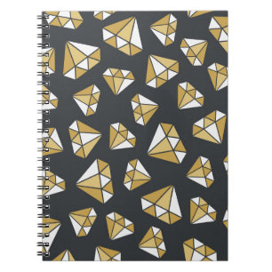 Carnet Gemstone Thème Vintage Motif sans couture.