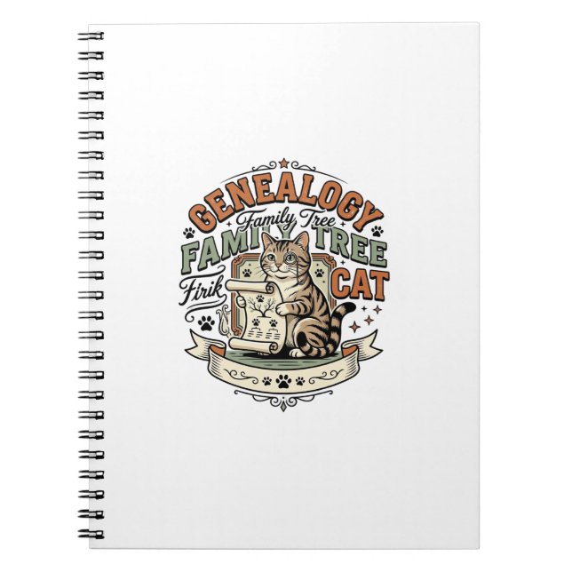 Carnet Généalogie Arbre Généalogique Chat Généalogie Arbr (Devant)